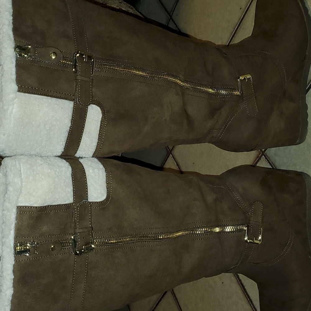 Unisa Brown Wedge Boots Woman's Size 11 - Picture 16 of 16